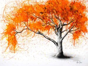 Ashvin Harrison Art- Autumn Flames- painting