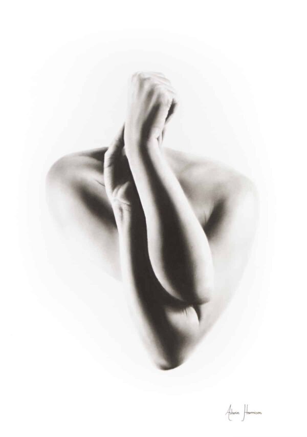 Ashvin Harrison Art- Nude Woman Charcoal Study 55