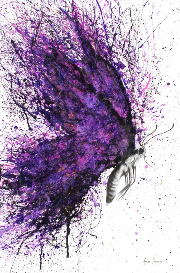 Ashvin Harrison Art- Purple Sky Butterfly