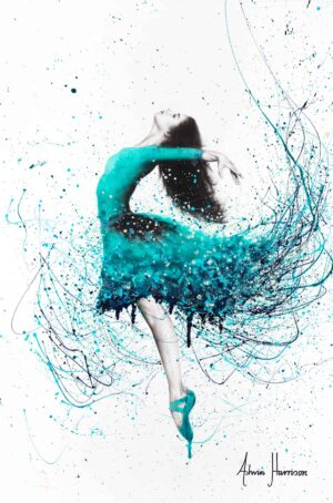 Ashvin Harrison Art- Turquoise Ocean Dancer