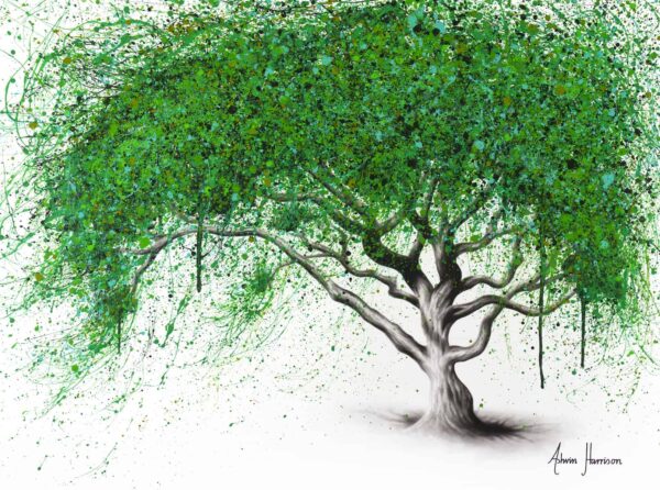 Ashvin Harrison Art- Green Breeze Tree