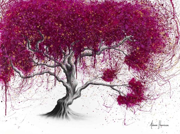 Ashvin Harrison Art- Magenta Kissing Tree