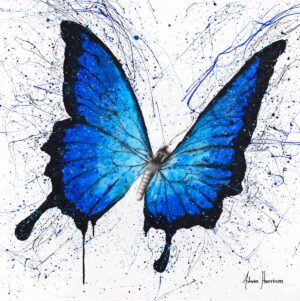 Ashvin Harrison Art- Tropics of Blue Butterfly