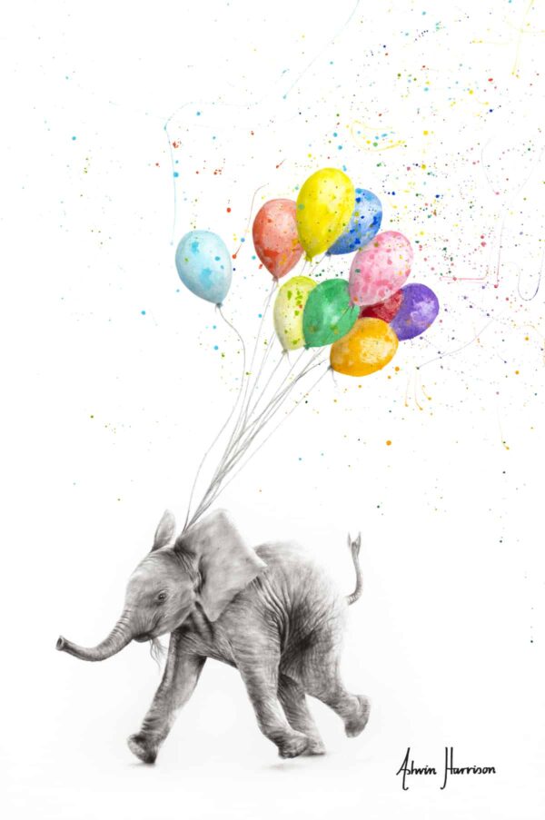 Ashvin Harrison Art- The Elephant and The Balloons