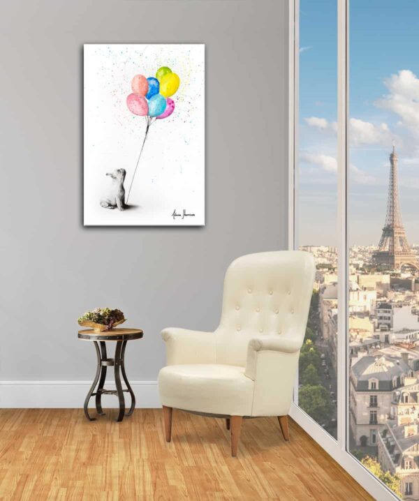Ashvin Harrison Art- The French Bulldog And The Balloons 2