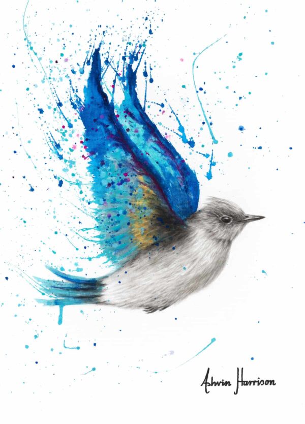 Ashvin Harrison Art- Blue Byron Bird