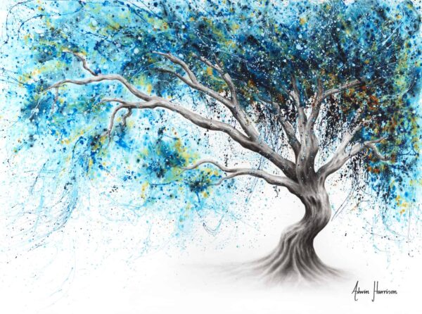 Ashvin Harrison Art- Blue Crystal Dream Tree