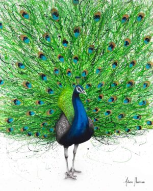 Ashvin Harrison Art- Prancing Peacock