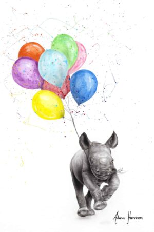 Ashvin Harrison Art- The Rhino and The Balloons
