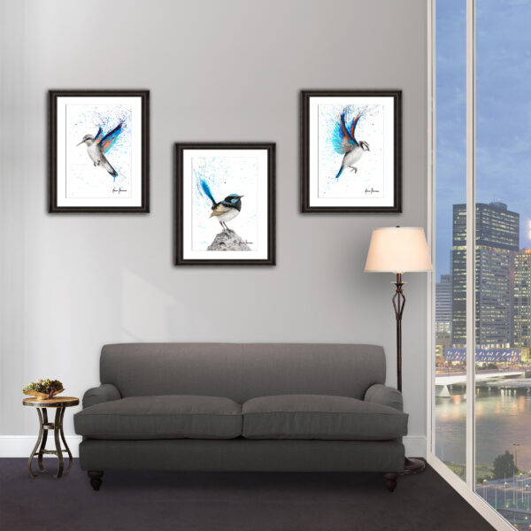Ashvin Harrison Art- Azul Hummingbird 2