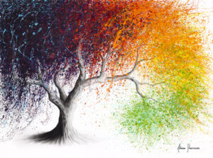 Ashvin Harrison Art- Rainbow Seasons Tree