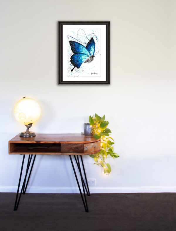 Ashvin Harrison Art- Blue Freedom Butterfly 2