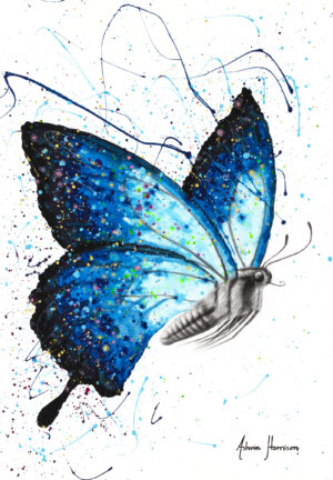 Ashvin Harrison Art- Blue Freedom Butterfly