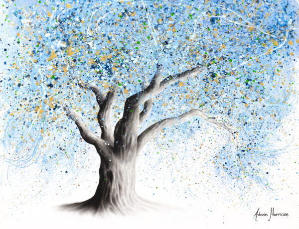 Ashvin Harrison Art- Morning Lake Tree