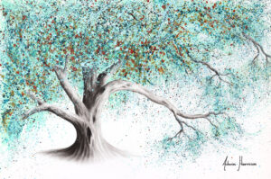 Ashvin Harrison Art- Turquoise Blush Tree