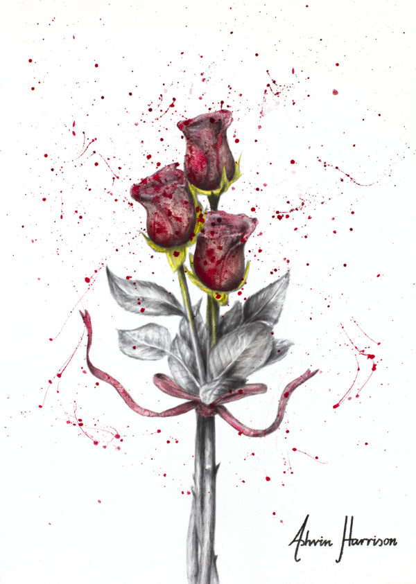 Ashvin Harrison Art- Deep Love Roses