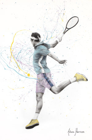 Ashvin Harrison Art - Roger Federer