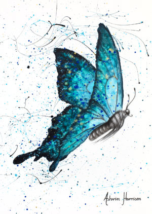 Ashvin Harrison Art- Holiday Dreaming Butterfly NEW
