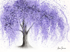 Ashvin Harrison Art - Purple Wishing Willow