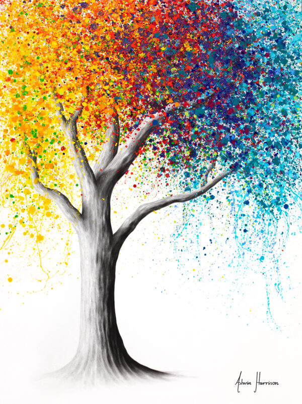 Ashvin Harrison Art- Rainbow Rollicking Tree
