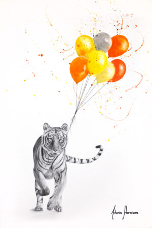 Ashvin Harrison Art- The Tiger and The Balloons