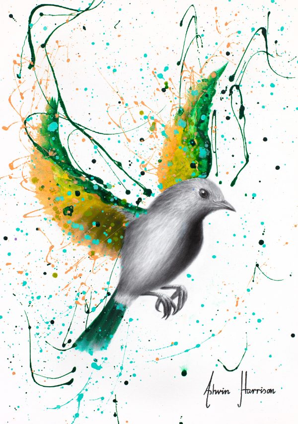Ashvin Harrison Art- Emerald Elegance Bird