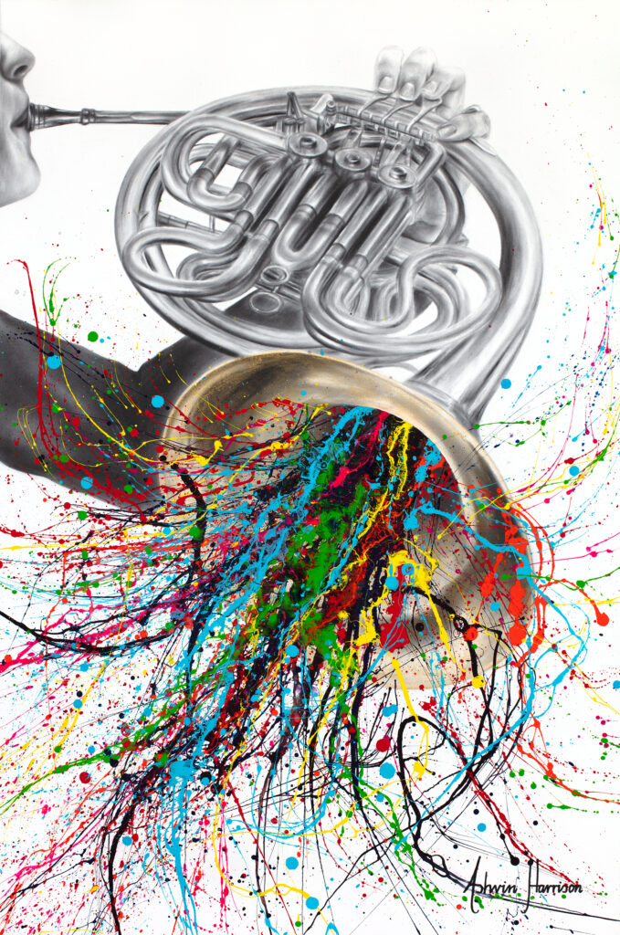 Ashvin Harrison Art- The French Horn Solo