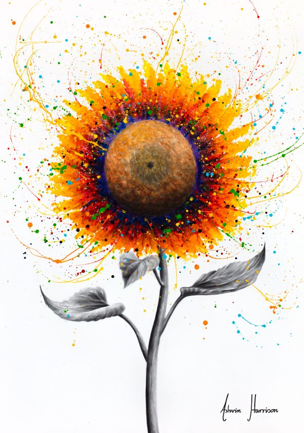 Ashvin Harrison Art- Rainbow Sunflower