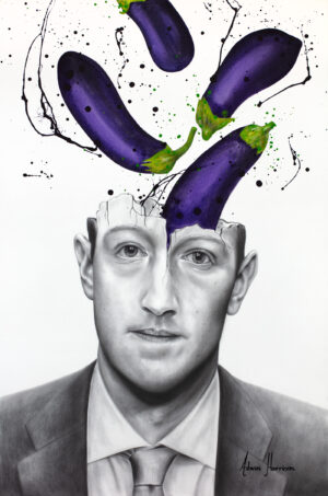 Ashvin Harrison Art - Zuckerplant - Mark Zuckerberg Facebook Instagram Meta1