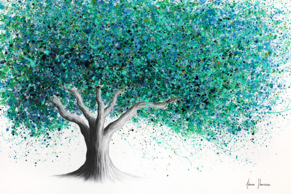 Ashvin Harrison Art - Turquoise Summer Tree1