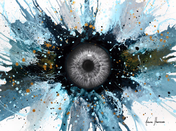 Ashvin Harrison Art - Abstract Universe- Moon In The Eye1