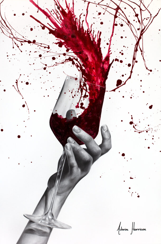 Ashvin Harrison Art - Deep Red Swirl1