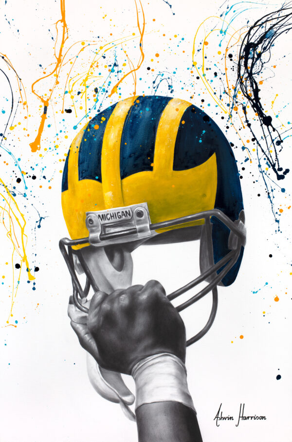 Ashvin Harrison Art - Michigan Wolverines Football