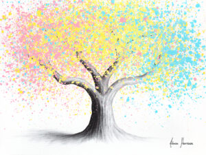 Ashvin Harrison Art - Pastel Rainbow Tree