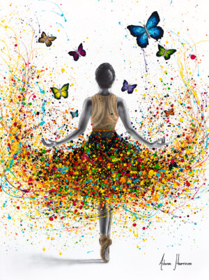 Ashvin Harrison Art - Rainbow Butterfly Ballerina