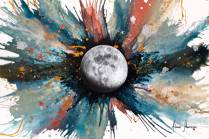 Ashvin Harrison Art- Abstract Universe- Mineral Moon