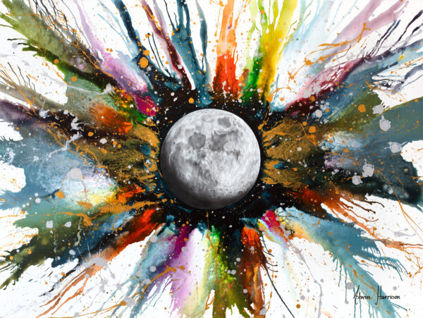 Ashvin Harrison Art- Abstract Universe- Moon Sounds