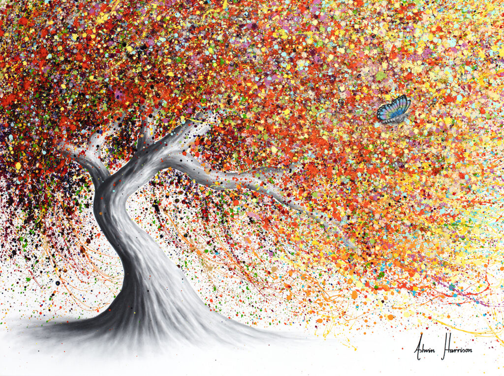 Ashvin Harrison Art- Rainbow Butterfly Tree