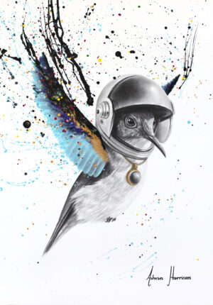 Ashvin Harrison Art- Cosmic Hummingbird