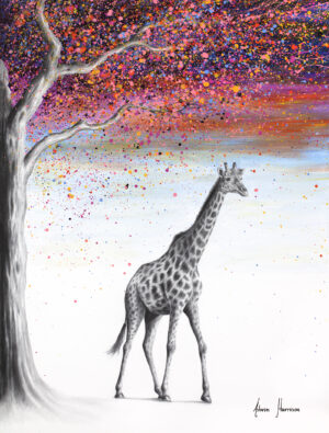 Ashvin Harrison Art- Sky Dream Giraffe