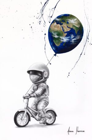 Ashvin Harrison Art- Space Boy Artwork