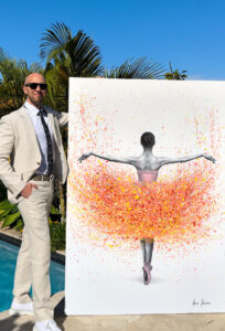 Ashvin Harrison with Dance Painting Ballerina