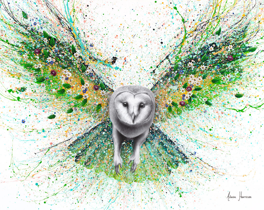 Ashvin Harrison Art- Spiritual Spring Owl
