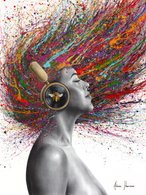Ashvin Harrison Art- Golden Bee Frequency