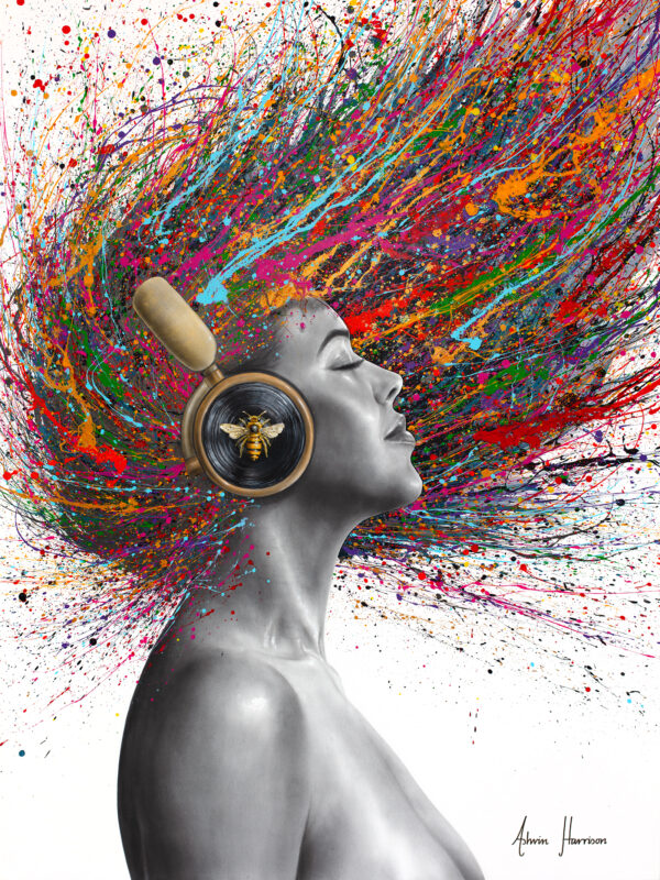 Ashvin Harrison Art- Golden Bee Frequency