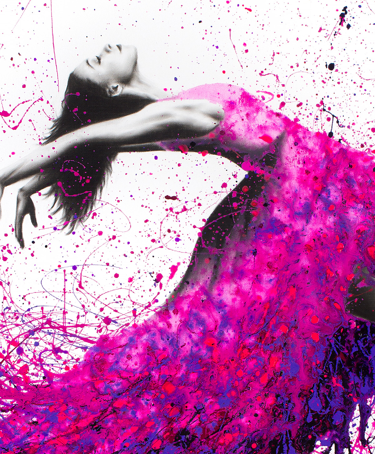 Ashvin Harrison Art- Hot Magenta Dance 20172