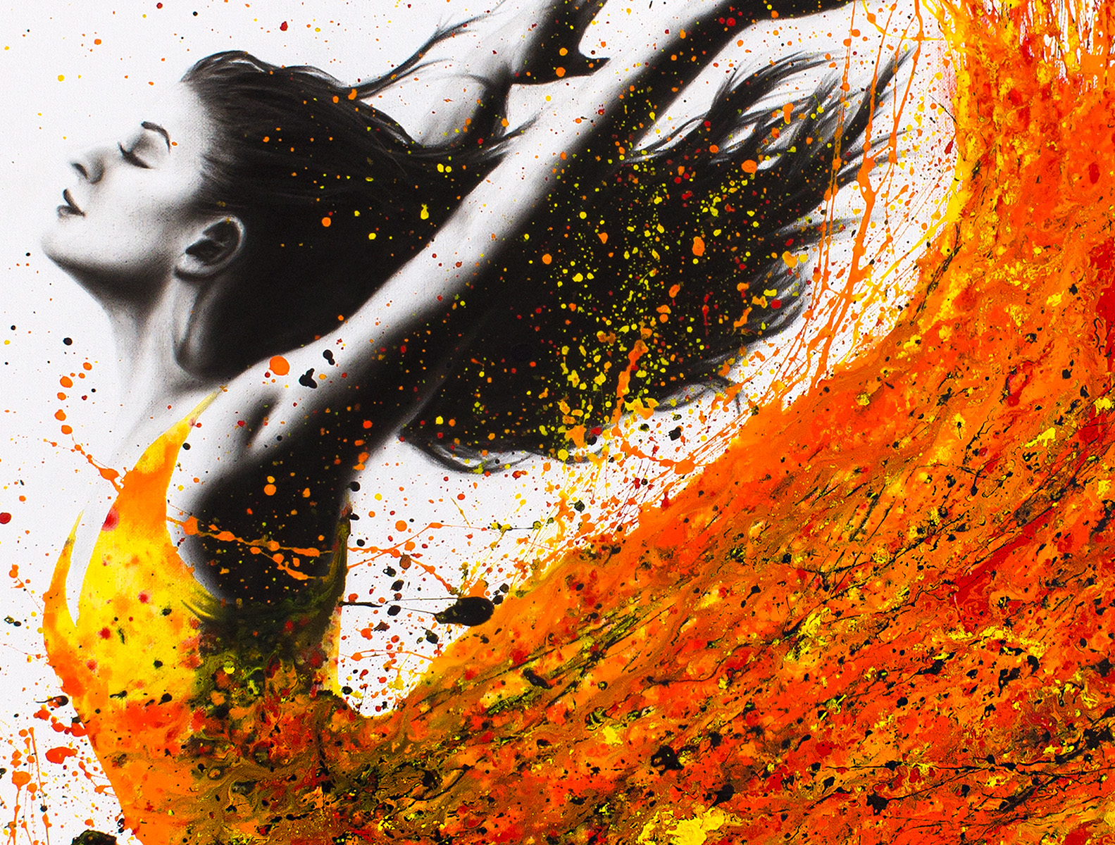Ashvin Harrison Art- Night Fire Dance 20172