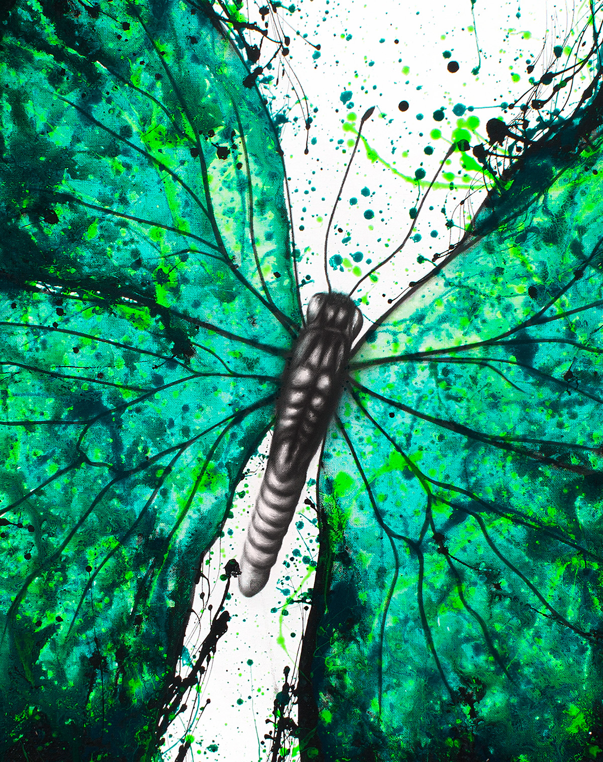 Ashvin Harrison Art- Night Garden Butterfly 20172