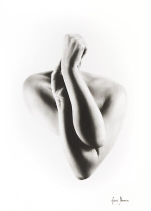 Nude Woman Charcoal Study 55