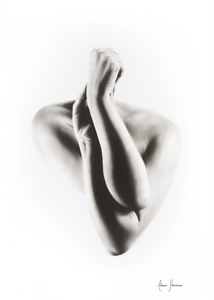 Nude Woman Charcoal Study 55